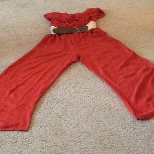 Women's wide leg Palazzo Strapless Jumpsuit